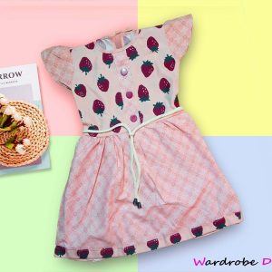 Cherry Print Baby Frock for Girls 4-8 years