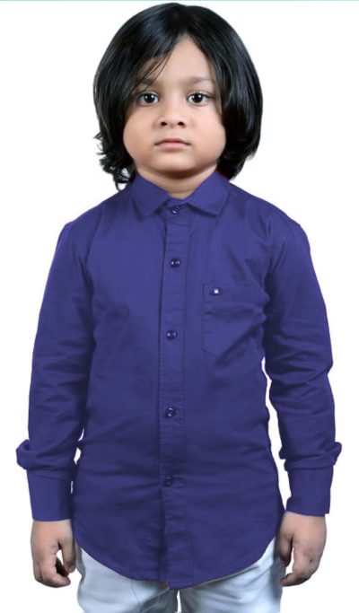 blue full sleeves shirts for boys