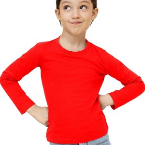 Full Sleeves Poly-Fleece thermal Sweatshirt for Girls-Red | Winter Collection 2023