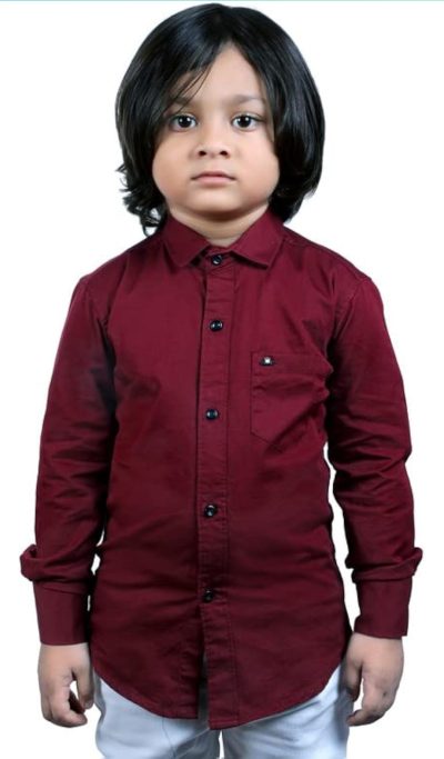 maroon full sleeves shirts for boys