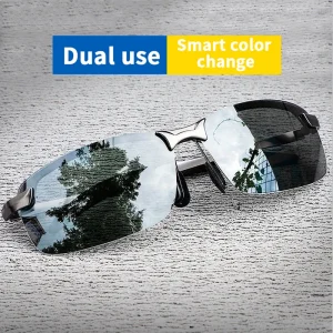 Polarized Sunglasses Men’s Photochromism Square Sun Glasses Outdoor Fishing Night Driving Eyewear UV400