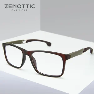 ZENOTTIC Sport Prescription Glasses Men Anti-Blue-Ray Photochromic Myopia/Hyperopia/Progressive Eyeglasses Optical Eyewear